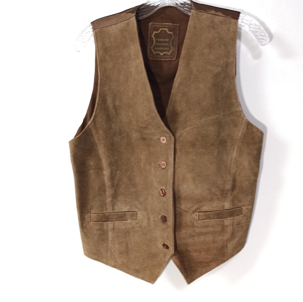Vintage Brown Suede Vest